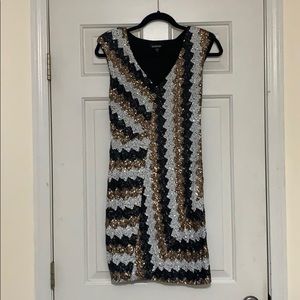 bebe sparkling cocktail/homecoming dress